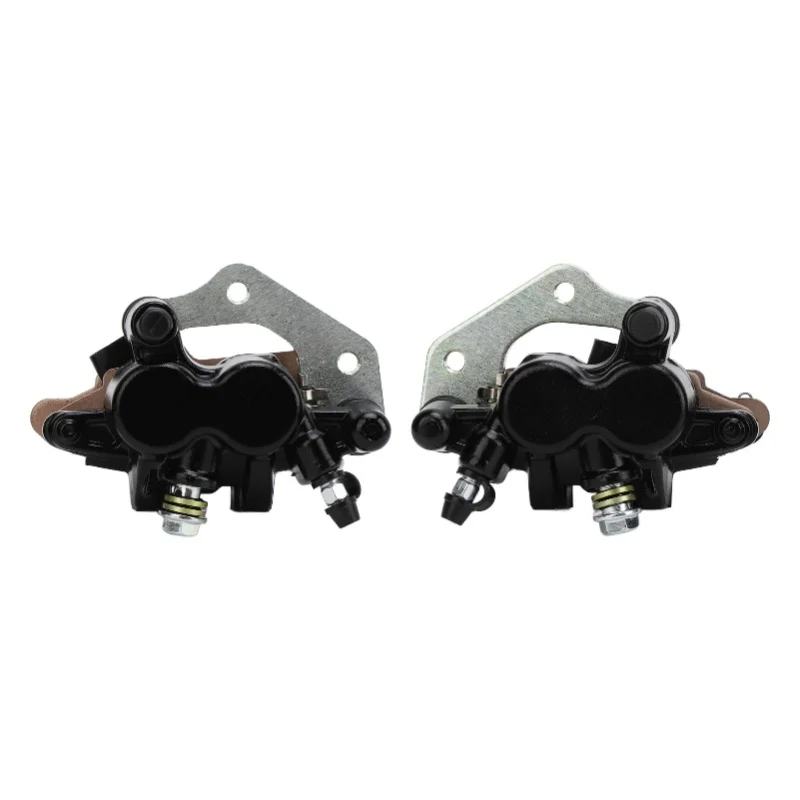 1 Pair Front Brake Calipers With Brake Pads 43080 5081 DJ Left Right For Brute Force 650 4x4 KVF650 KFX700 Prairie 650 700