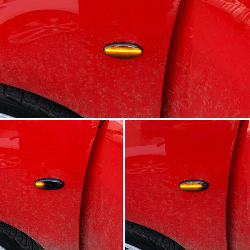 2 قطعة لمازدا 3 (BK) 2003-2009 Led ديناميكي الجانب ماركر بدوره مصباح إشارة متتابعة الوامض ضوء Emark #6