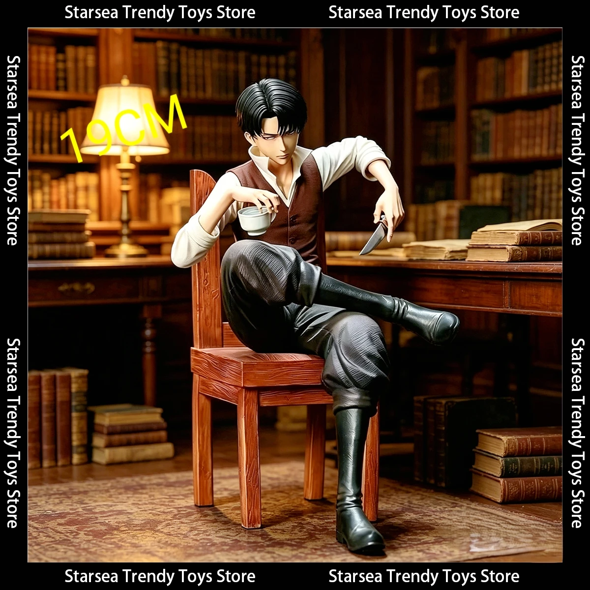 Model Kit Titanic - 19CM Anime Atak Tytanów Levi Ackerman