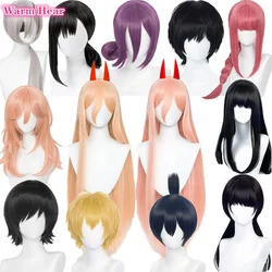 High Quality Synthetic Makima Power Reze Angel Devil Hayakawa Aki Denji Quanxi Himeno Yoshida Hirofumi Cosplay Anime Party Wigs