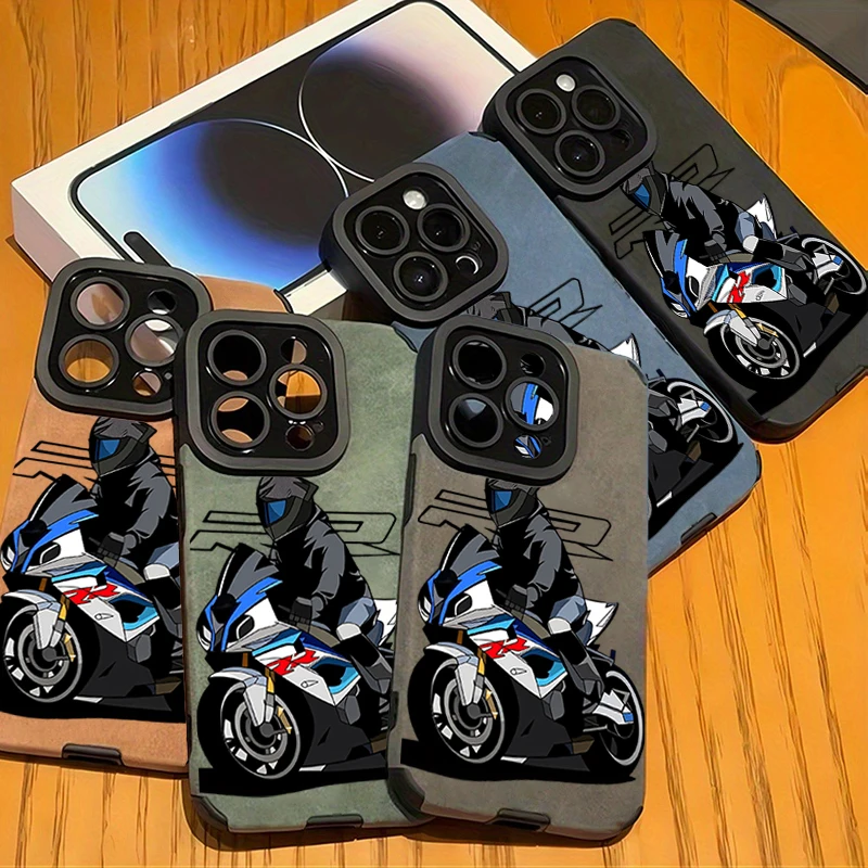 Cool Motorcycle Biker Phone Case For iPhone 11 12 13 14 Pro 15 Pro Max 16 Plus 17 Air XR X XS 7 8 Plus SE 2022 Shockproof Cover view 6