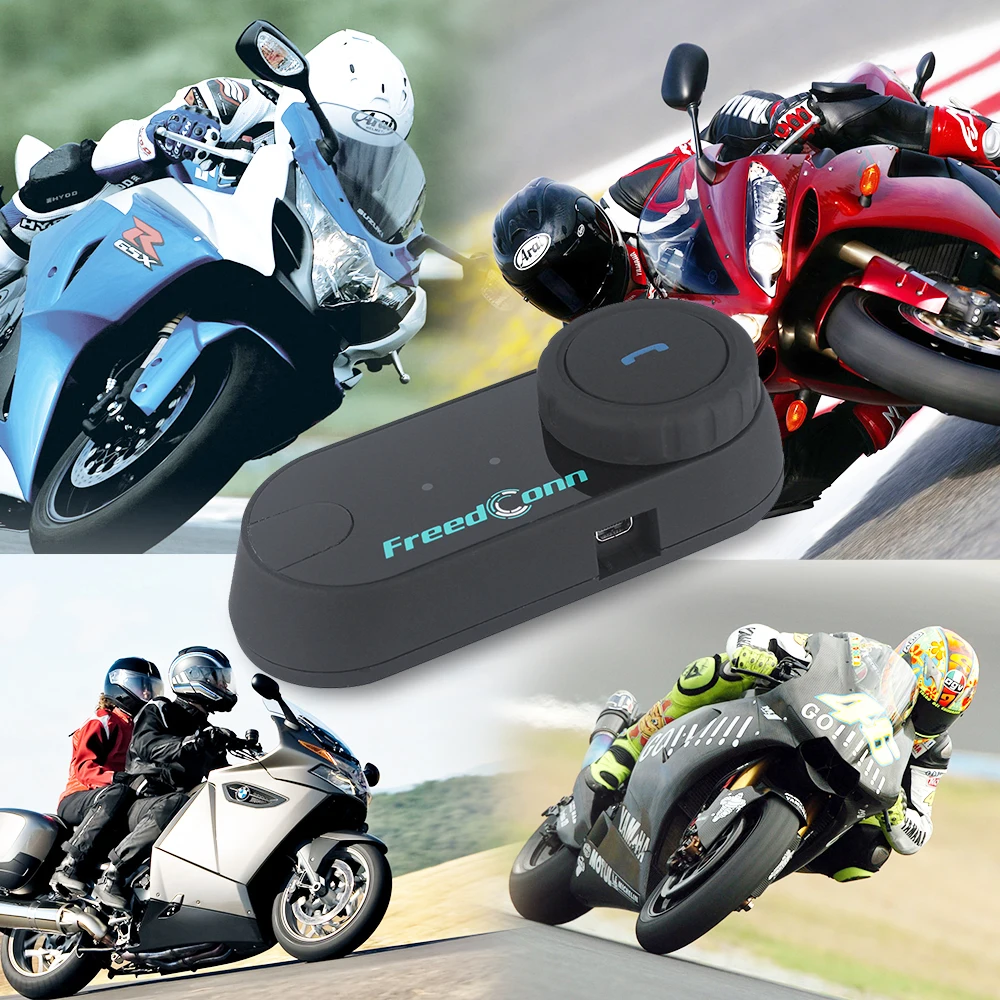 Freedconn Helm Bluetooth Headset Gruppe Motorrad Intercom Kopfhörer FM Musik Teilen Intercomunicador bis zu 6 Fahrer T Com VB – Detail 18