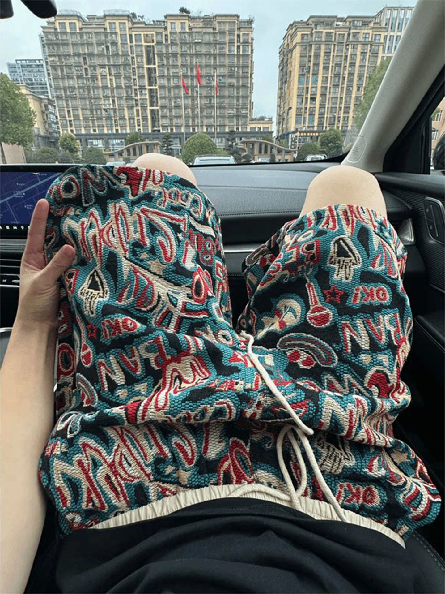 

Мужские летние трикотажные шорты в гавайском стиле, повседневные, этнические, американские ретро-шорты с цветочным принтом, молодежные, свободного кроя, эластичные.