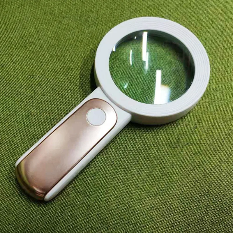 Magnifying Glass With 18 LED Lights, 30X Handheld Magnifying Glass With 3 Modes, Illuminated Magnifier Glass For Read