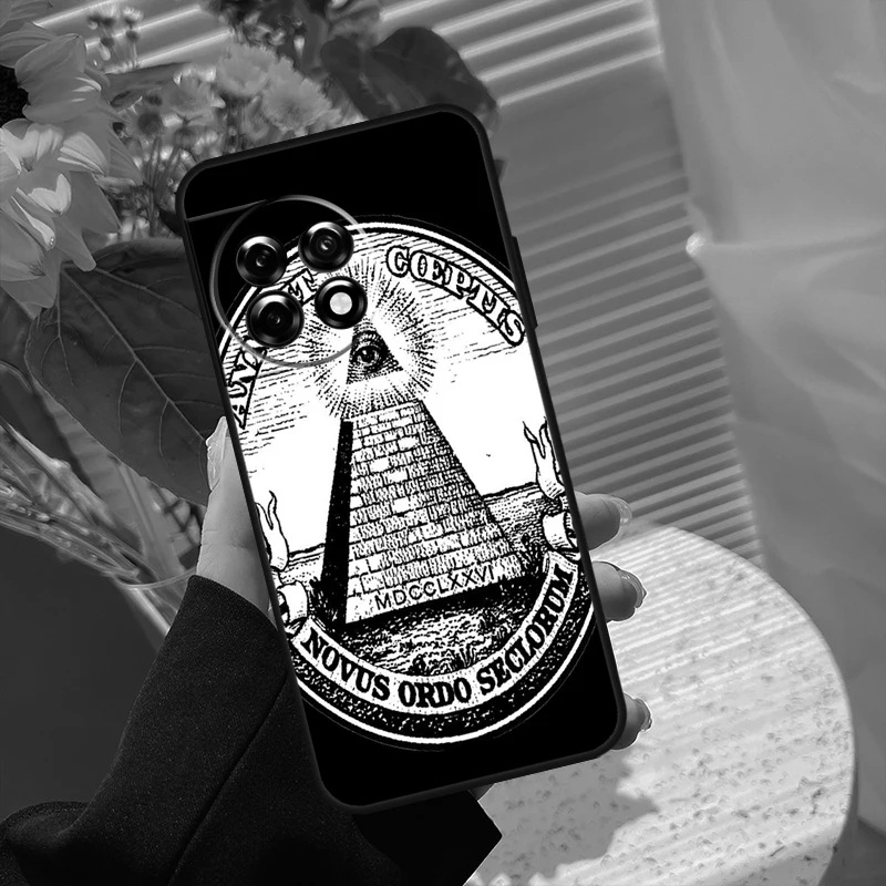 Illuminati Eye Occult Pyramid Soft Case For OnePlus 13 13s 13R 12 12R 11 10 10T 8T Nord 5 CE 4 2 3 Lite N10 N20 N30 Cover