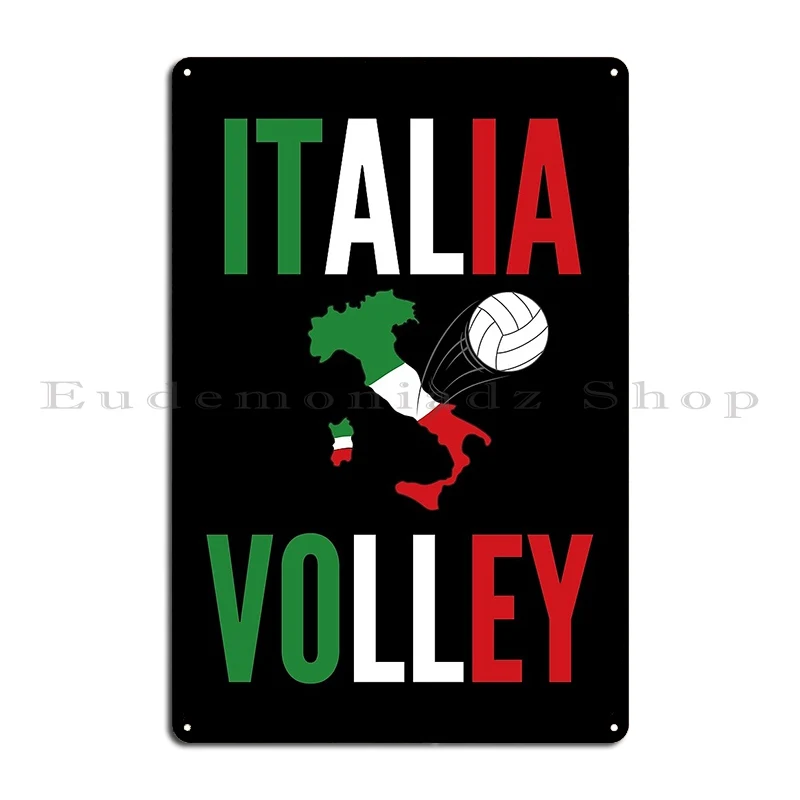 Volleyball Player Italy Metal Signs Party Party Plates Wall Decor Customize Cinema Tin Sign Poster