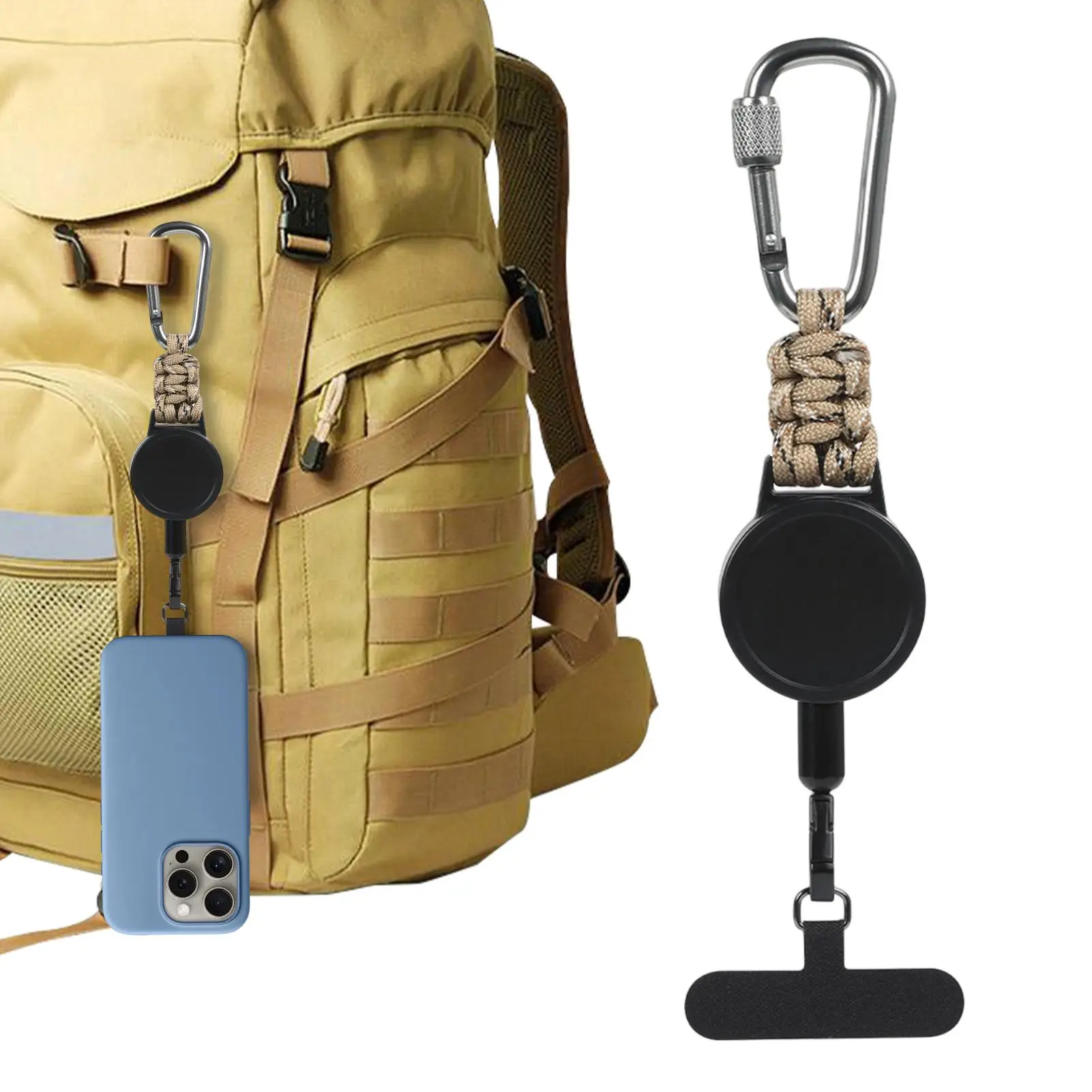 

Retractable Lanyard For Phone Length Adjustable Anti-Theft Accessories Phone Tether Lanyard For Office School Travel Vacation