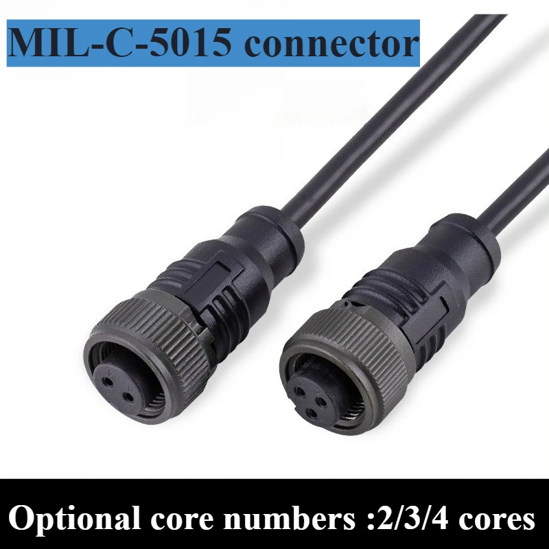 

MIL-C-5015 Circular Connector - 2/3/4 Pin Waterproof Aviation Plug/Socket for Sensors