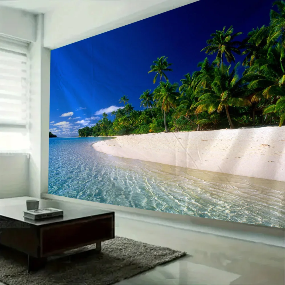 Natural landscape tapestry, beautiful sunrise wall hanging cloth, hippie bedroom, living room, dormitory, home decoration