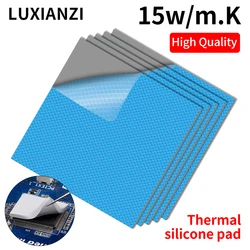 LUXIANZI GPU CPU Conductive Silicone Pad High Quality 0.3/0.5/1.0/1.5/2.0/2.5mm Thickness 15W/mK Heatsink Cooling Thermal Pad