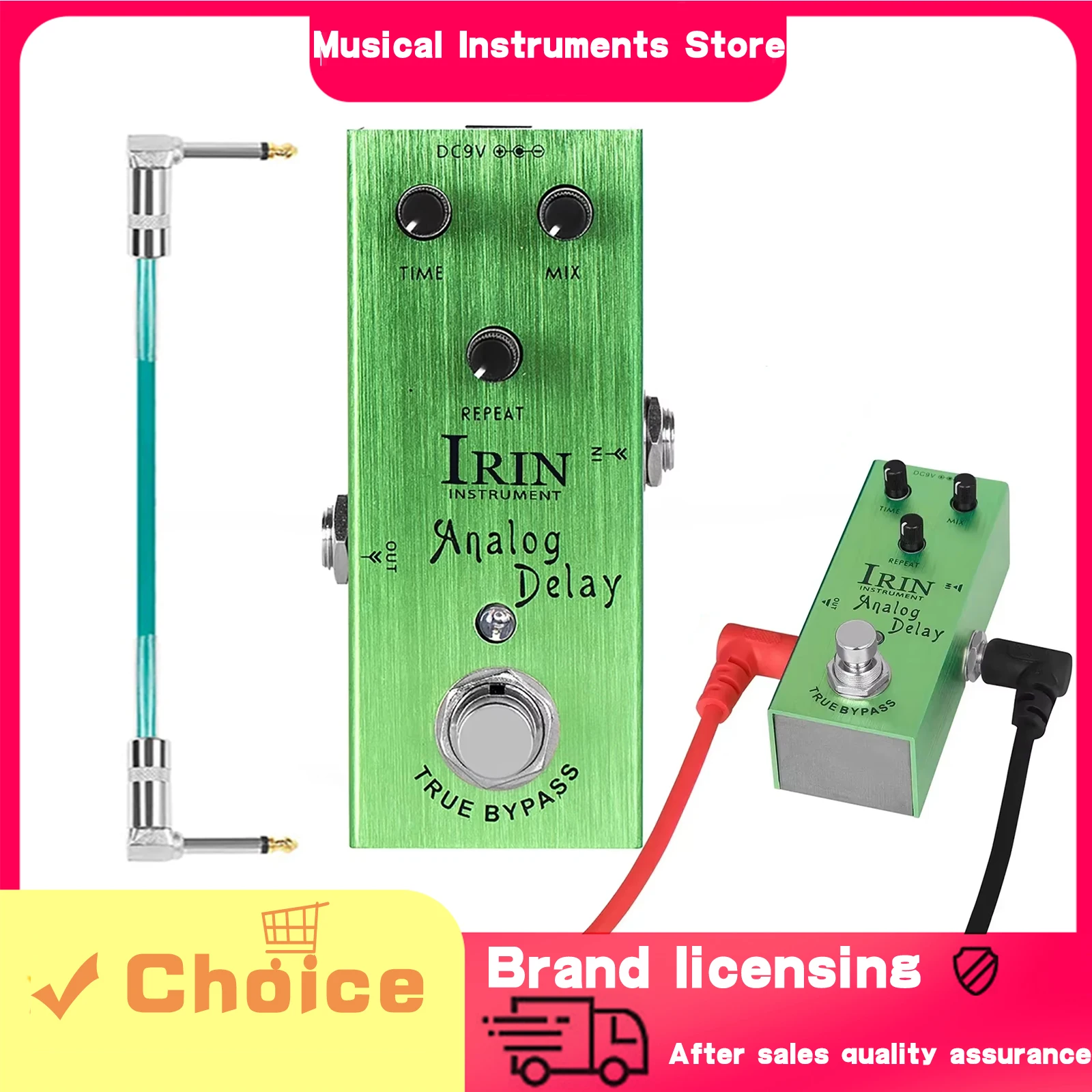 

IRIN Analog Delay Electric Guitar Effect Pedal True Bypass Digital Circuit Delay Effects Pedal Electric Guitar Accessories