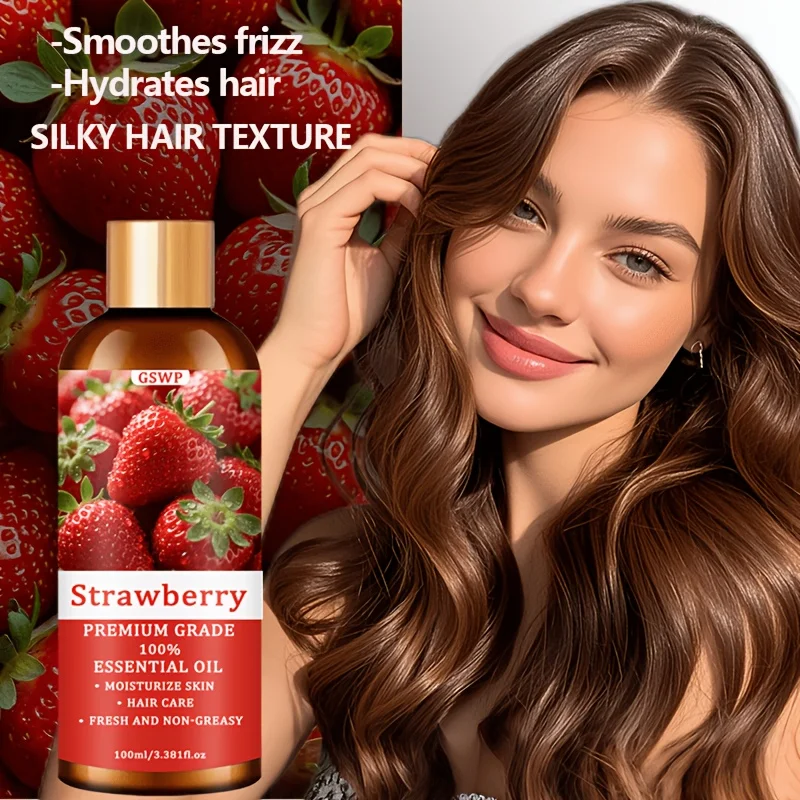 GSWP Strawberry Moisturizing Oil Is a Multi-Functional Skincare Product Suitable for Skin, Hair, and Foot Care. 100/200ml