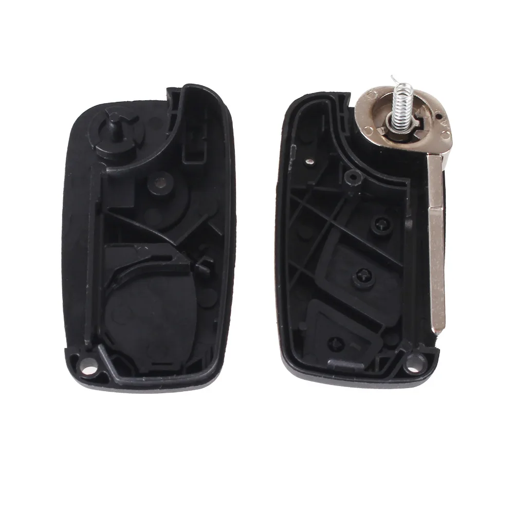 KEYYOU For FIAT 3 Button Punto Ducato Stilo Panda Bravo Navy Flip Fob Black 3 BTN Folding Remote Key Shell Case SIP22 blade