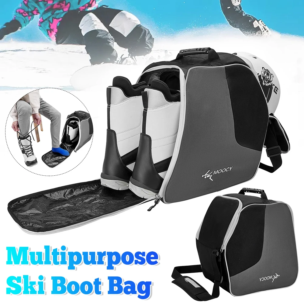 

Ski Backpack Boot Bag Winter Ski Equipment Storage Bag Waterproof Sport Carrying Bag Clothing Rucksack For Outdoor Hiking Skiing