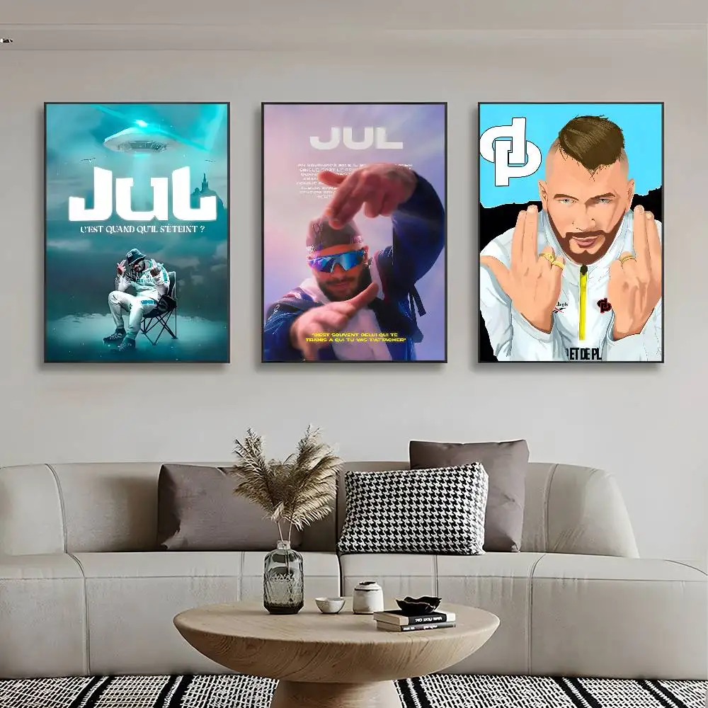 ملصق Jul عالي الدقة جداري لاصق مقاوم للماء لغرفة المعيشة المنزلية وغرفة النوم والديكور الجمالي #3