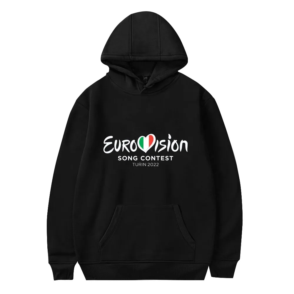 

Eurovision Hoodie Unisex Long Sleeve Men Women Sweatshirt Eurovision Song Contest Turin Couple Clothes