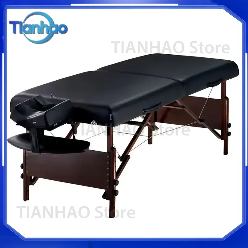 Portable High Quality Lightweight Folding Wooden Massage Therapy Table Tattoo Table Massage Bed for Master Del Ray