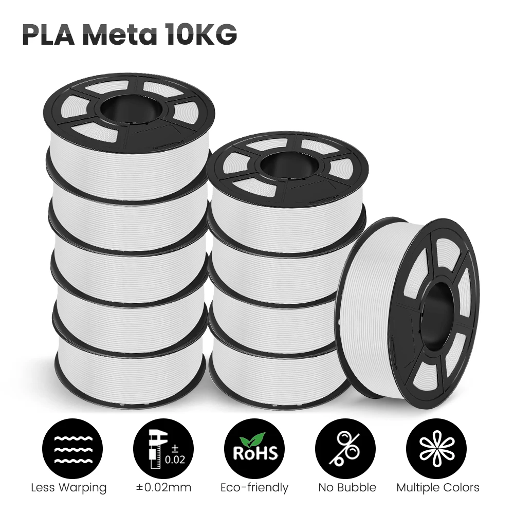 

Матовая нить JAYO PLA Meta/PETG/SILK/PLA для 3D принтера, 1,75 мм, 10 рулонов для FDM 100%, материалы для 3D-принтера bubbel, подарок «сделай сам»