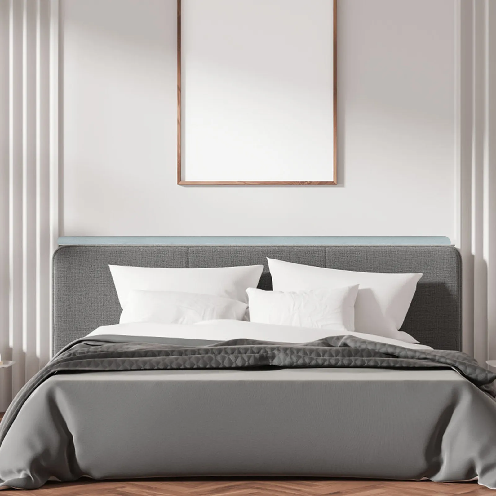 King Size Bed Gap Filler Soft Memory Foam Wedge Pillow for Headboard Mattress Space Filler Prevent Falling Items Bed Wall Gap