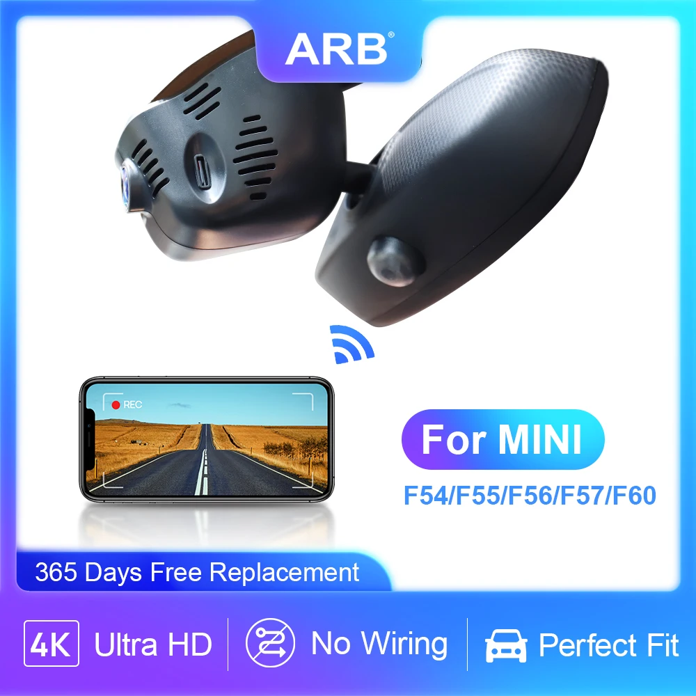 Car Dvr for MINI Cooper Countryman Clubman ONE Convertible CABRIO, ARB 4K Dash Camera for MINI f54 f55 f56 f57 f60