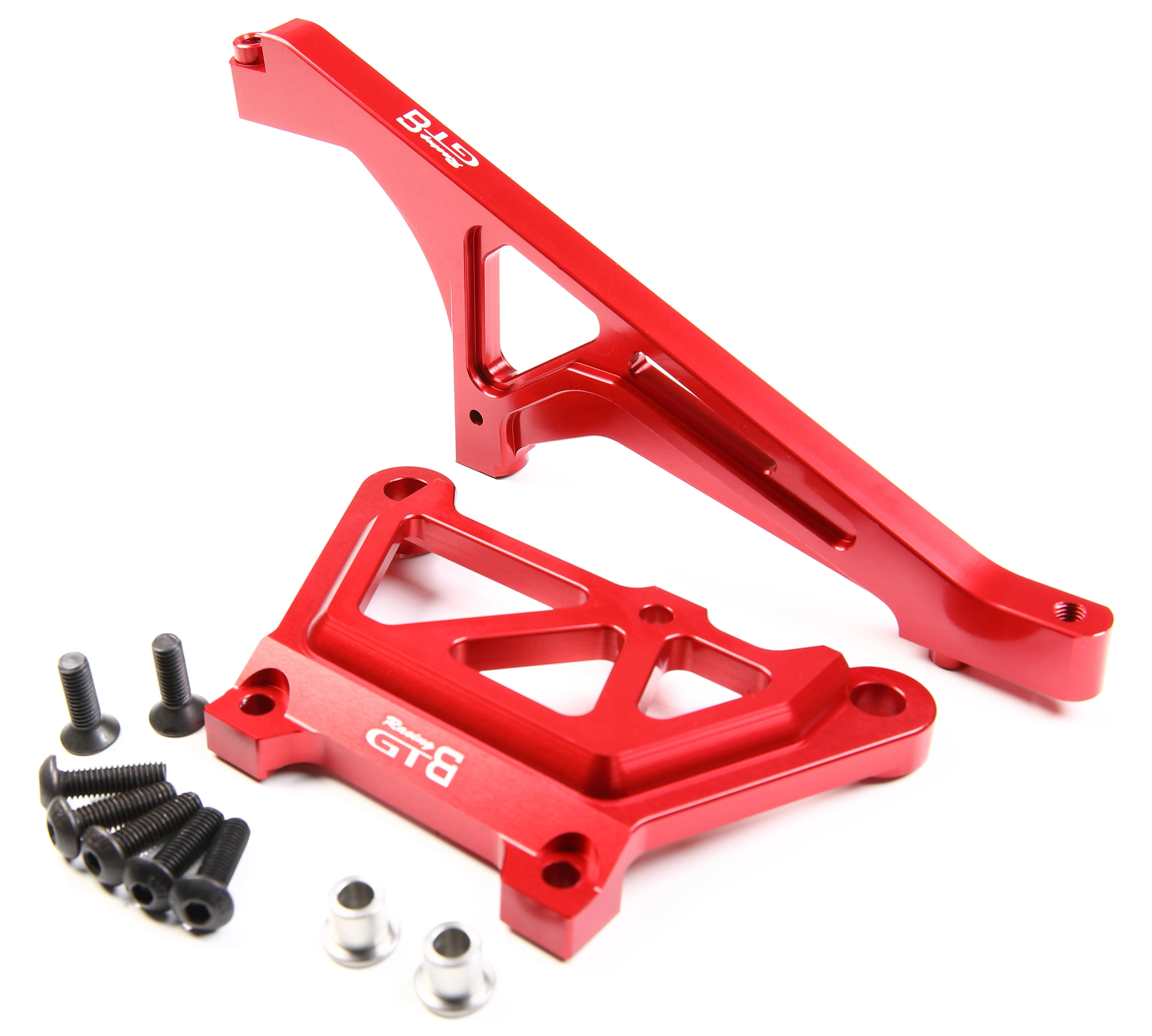 GTB Metal Front Chassis Brace & Top Plate for 1/5 RC Car LOSI Desert Buggy DBXL-E 2.0 Upgrade Part