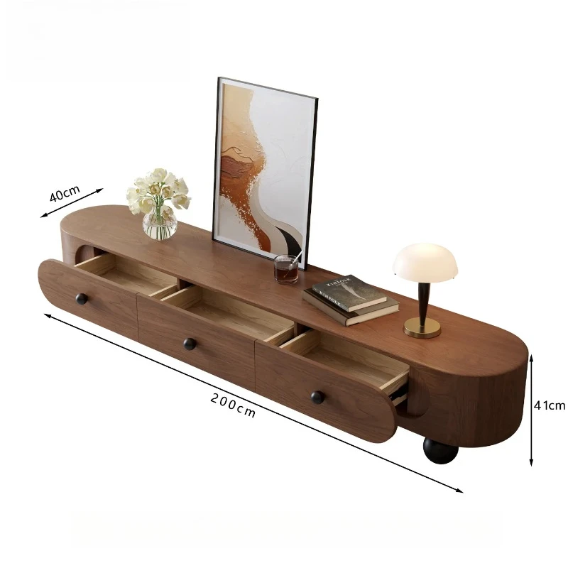 Workstations Wooden Monitor Stand Drawers Design Sideboard Dresser Tv Cabinets Vintage Storage Meuble Salon Home Furniture