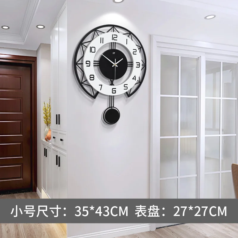 

Modern simple wall clock home living room silent clock wall decoration Nordic restaurant clock high sense