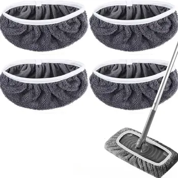 Mikrovláknová mopová utěrka, savá houba, náhradní, opakovaně použitelná, vhodná pro plochý mop Swiffer, domácí doplňky, zelená koupelna 6 nejlepší prodej vesmírný mop - №4