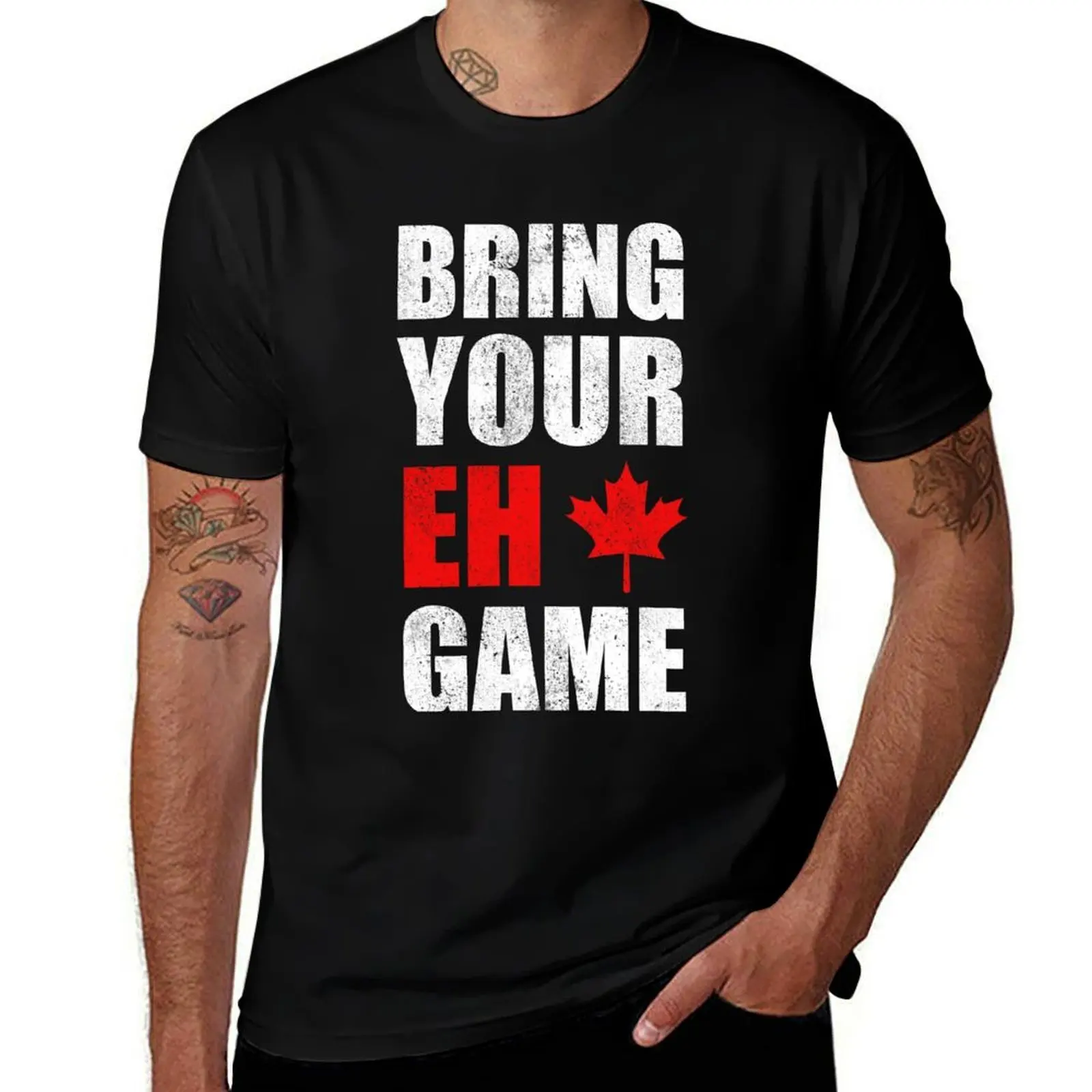Bring Your Eh Game T-Shirt No Iron Casual Short Sleeve Top T-Shirt