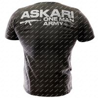 New ASKARI FIGHTERT Fighting T-shirt Wrestling Championship Signature Boxing Suit Street King Underground Boxing Short SleeveTop