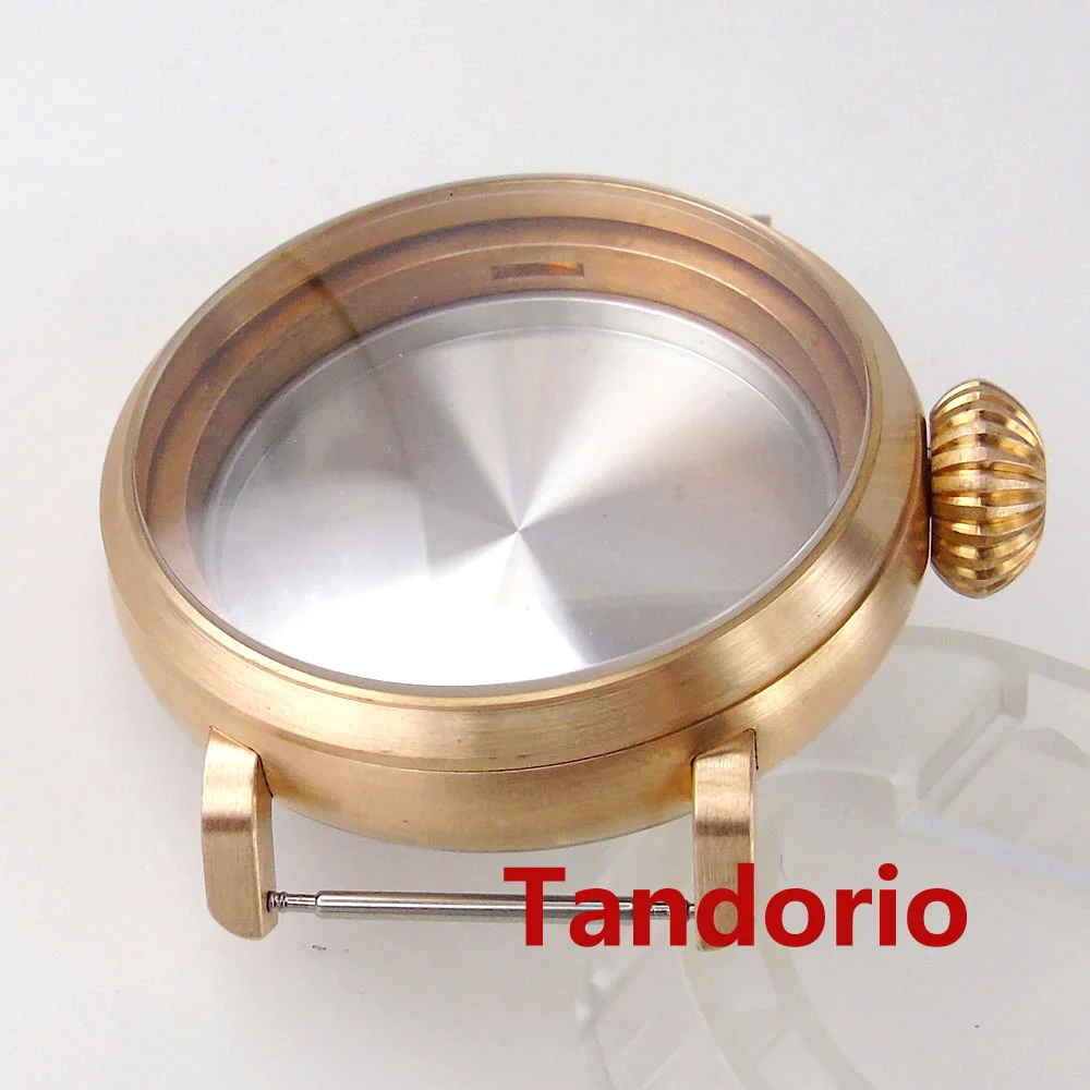 Tandorio Big Classic Solid Cusn8 Bronze/Stainless Steel Watch Case Sapphire Glass For NH34 NH35 NH36 ETA2824 PT5000 Movement