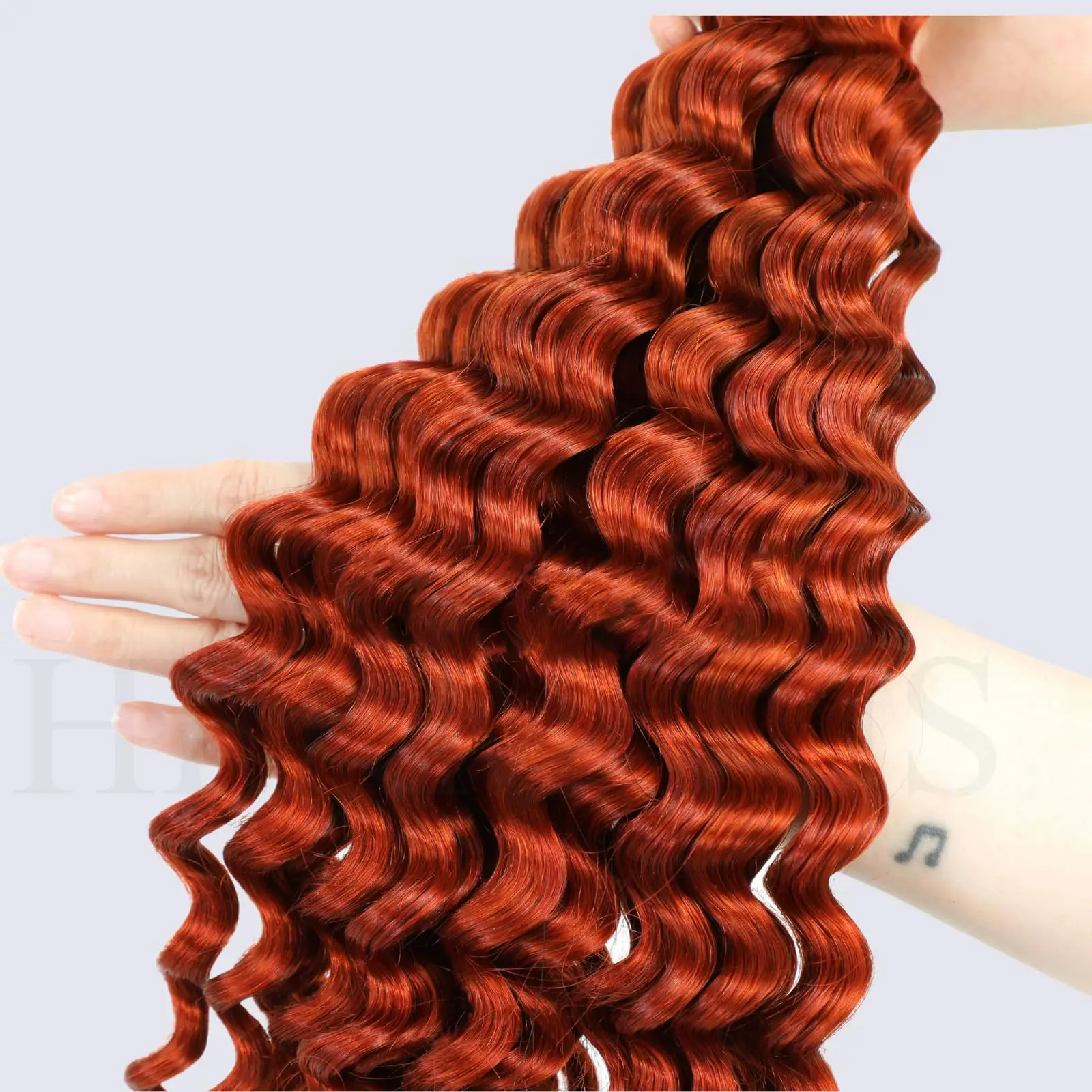 No Weft Human Hair Bulk  Extension Deep Curly Virgin Human Hair Bulk Hair Weaving For African Women Braiding 16-28 inches Braids