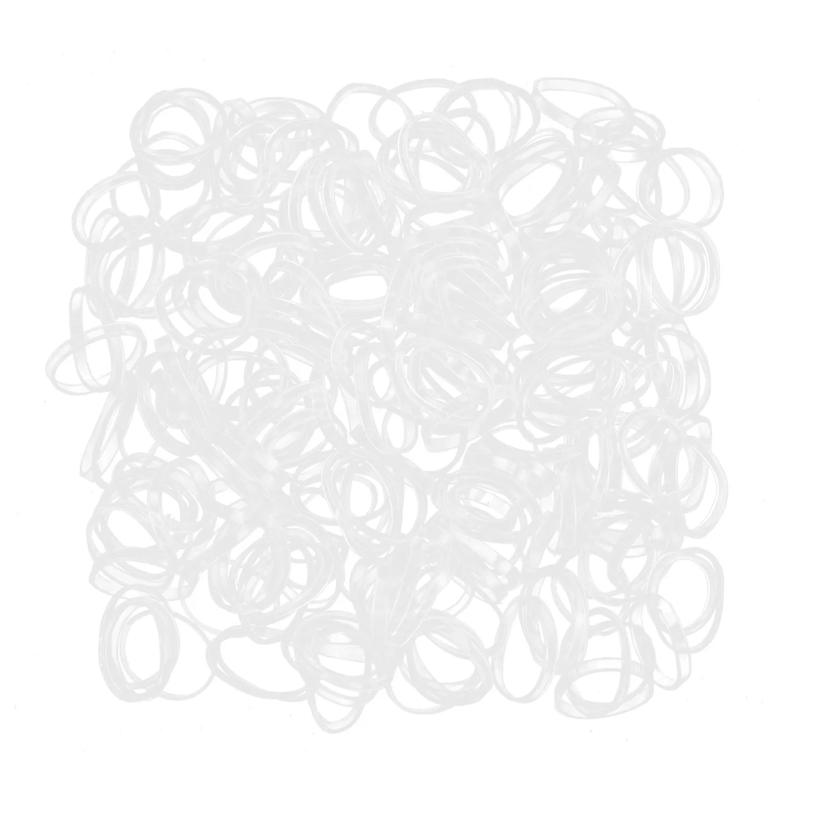 Hair Ties Clear Elastic Elastics Ponytail Mini Rubber Band for Bands Disposable