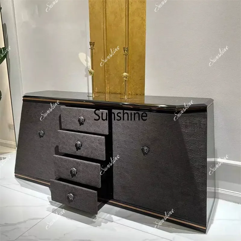 Italian light luxury porch cabinet storage side four chest cabinet