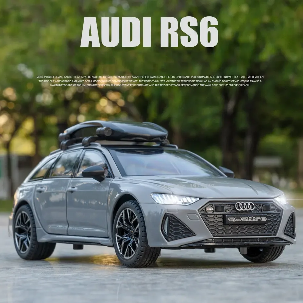 

1:24 Audi RS6 Avant Station Wagon Model Car Alloy Diecast Metal Sound Light Simulation Toy Vehicle Car Model For Kids Toys Gift