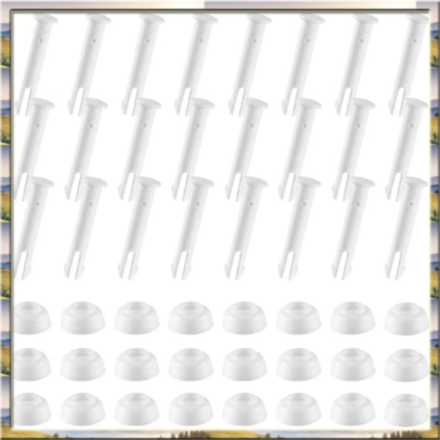 Budget-Friendly Plastic Pool Joint Pins & Rubber Seals For Above Ground Round Frame Swimming Pool Parts 28270-28273(2.36In
