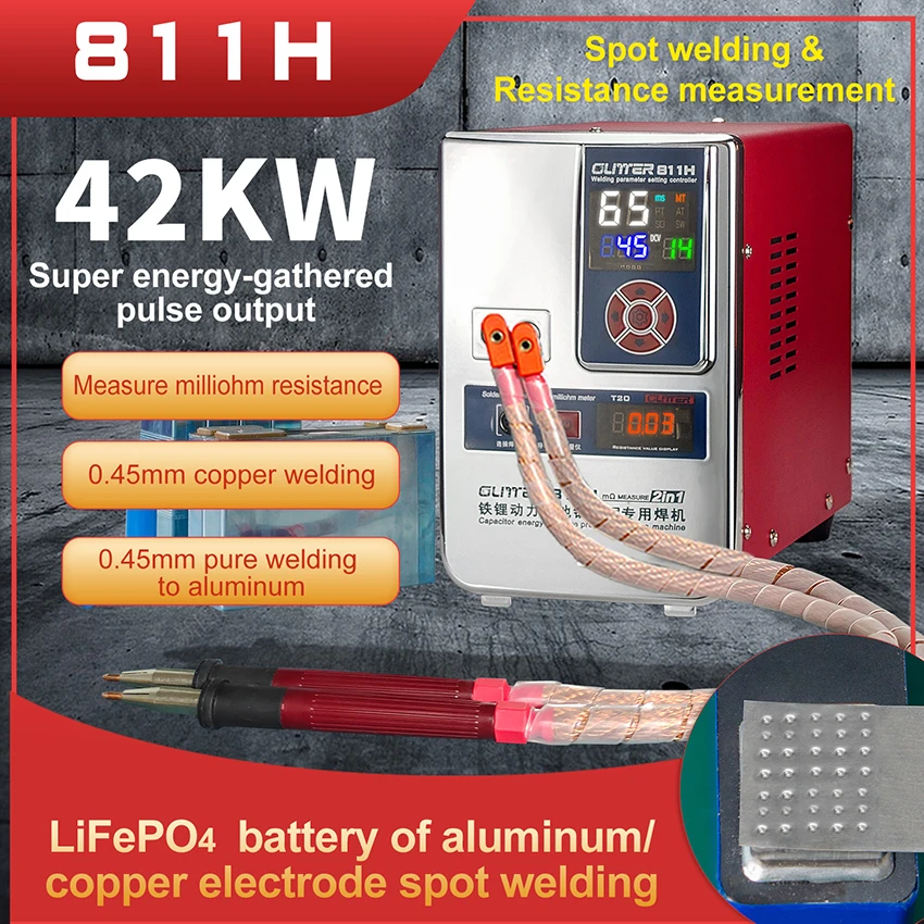 811H Eisen Lithium Power Batterie Aluminium zu Kupfer Batterie Punktschweißgerät Große Einheit Aluminium zu Nickel Schweißgeräte