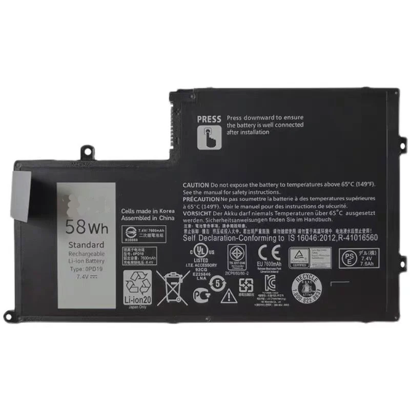 bateria do portatil dell latitude 0pd19 opd19 dell latitude 3350 3450 inspiron 14 5445 5447 5448 5457 15 5545 5547 5548 5557 trhff 74 v 58wh 01