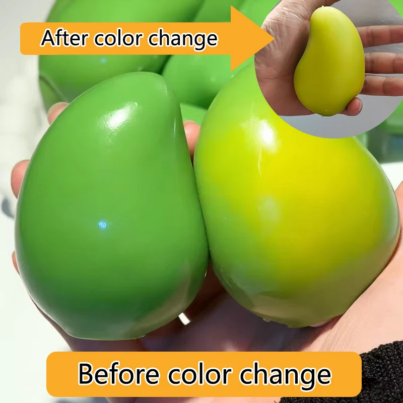 Crunchy Mango Squishy Toy Stress Ball Fidget Squeeze Toys Soft ASMR Anti Stress Release Relax Birthday Christmas Party Gifts
