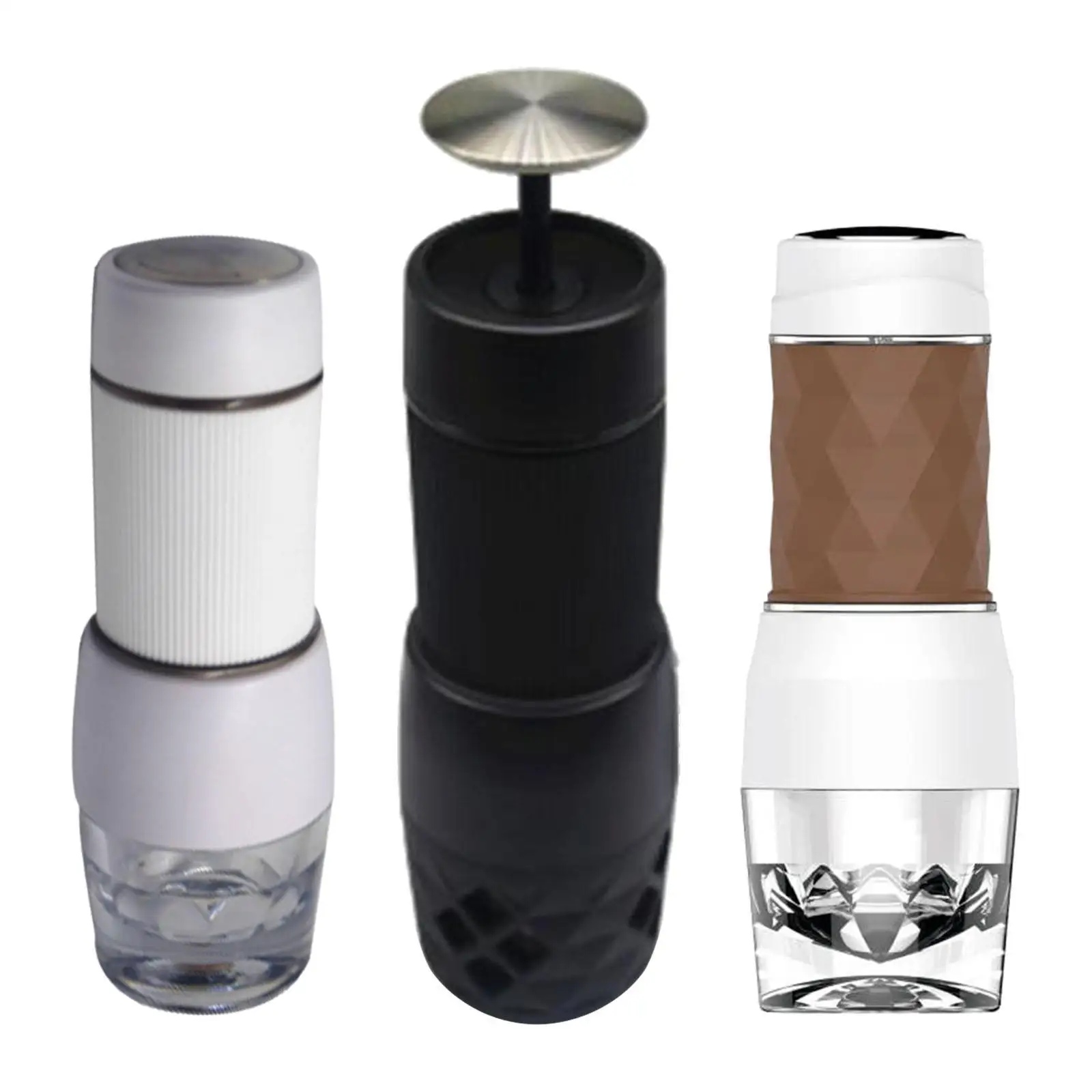 ماكينة صنع القهوة بالضغط اليدوي ماكينة صنع الشاي المحمولة لمحبي القهوة في المطبخ والتخييم