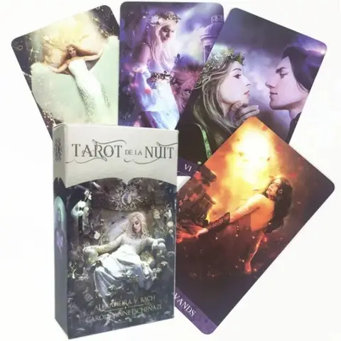 Tarot de la Nuit 보드 게임 카드, 가족 파티 수집, 전체 영어 버전 게임 카드