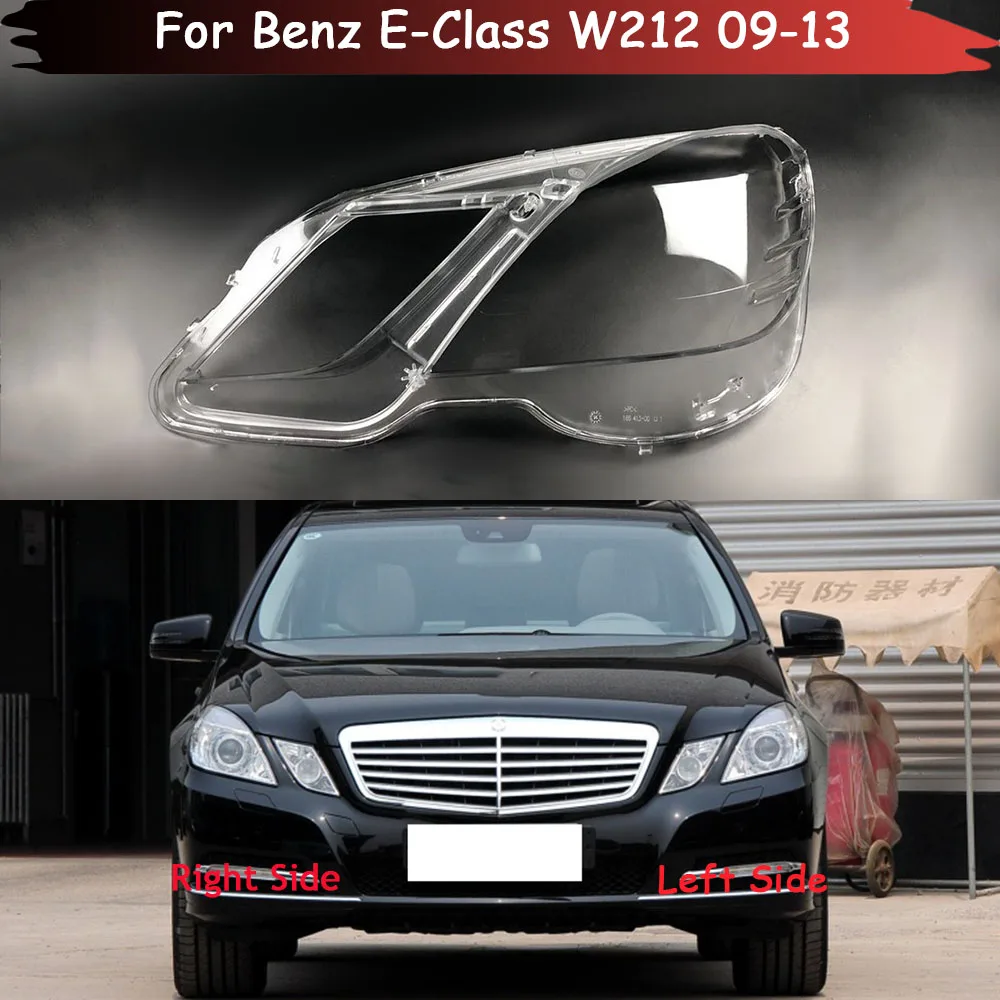 

For Benz E-Class W212 E200 E260 E300 E350 2009-2013 Car Front Headlight Caps Headlamp Case Lampshade Lamp Shell Auto Lens Cover