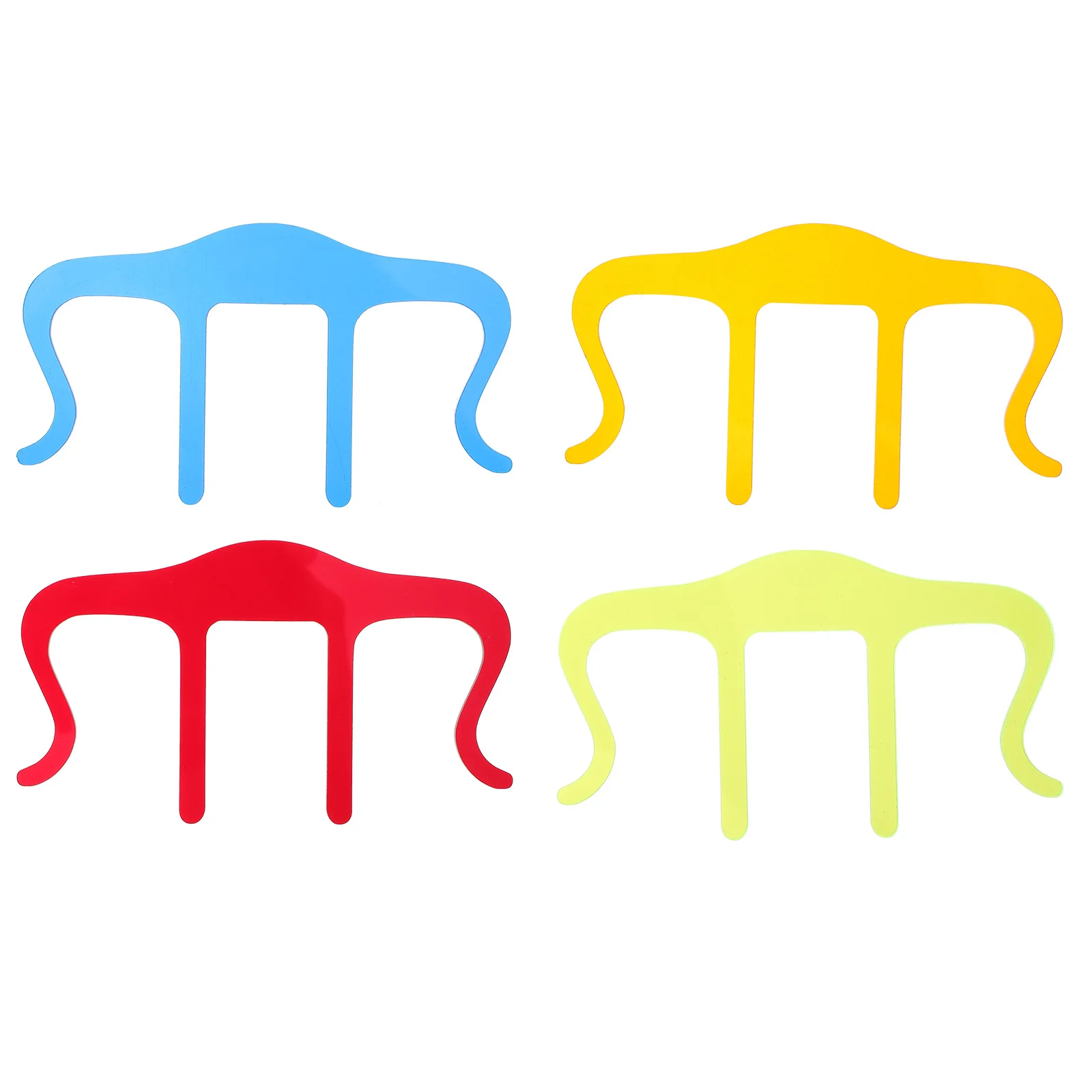 

4Pcs Acrylic Music Score Sheet Clips M-Shaped Durable Lightweight Portable Strong Grip Easy Use Student Music Note Page Holder