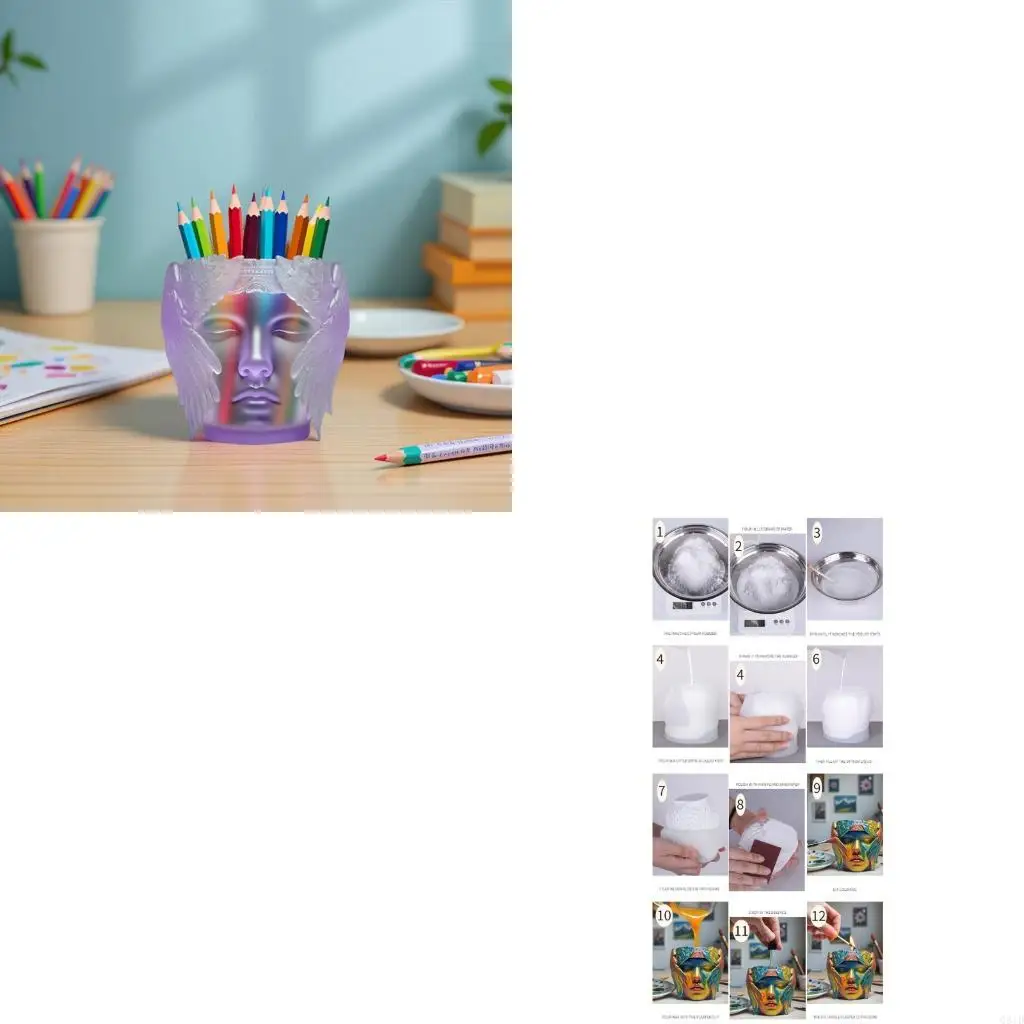 قالب سيليكون مزخرف للأطباق الخرسانية بتصميم منسوج على شكل سلة