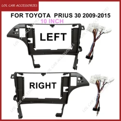 10 Inch For TOYOTA  Prius 30 2009-2015 Car Radio Head Unit Android Stereo MP5 GPS Player 2 Din Panel Casing Frame Fascia Install