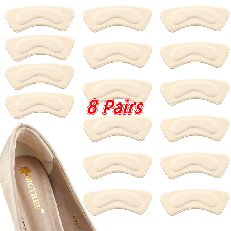 Heel Stickers Protector Women High Heel Patch Soft Foot Pads for Sneakers Adjustable Size Adhesive Non-slip Sports Shoe Insole