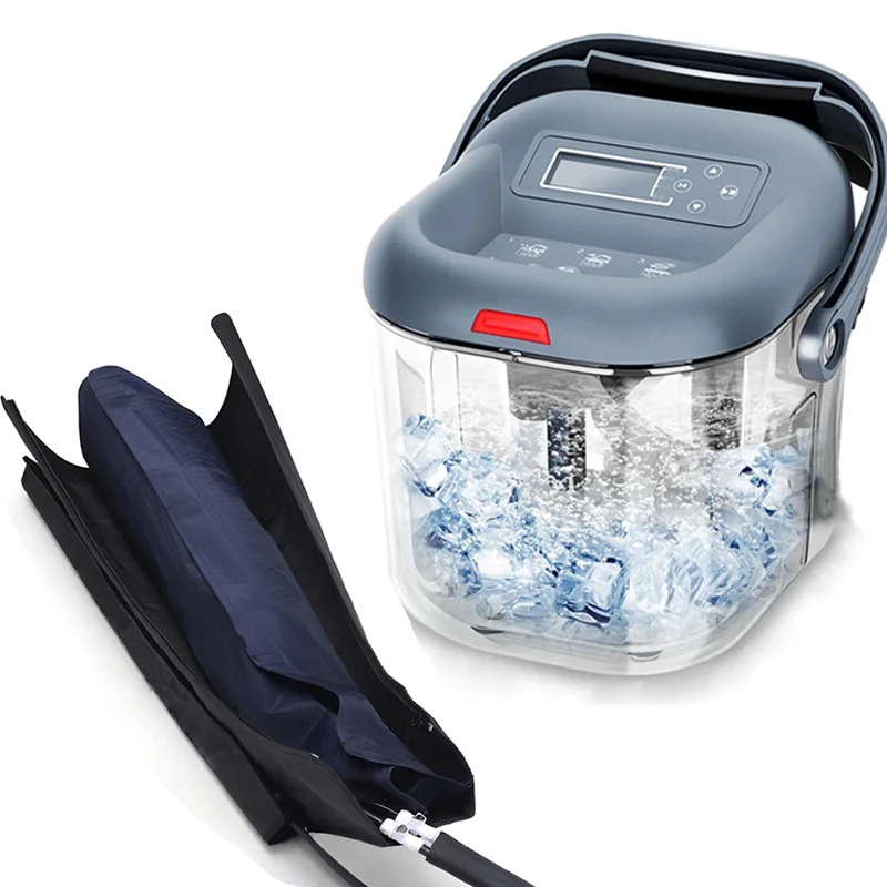 Full Leg Ice Compress Therapy Device Air Wave Pressure Massage Machine With Ice Water Circulation System