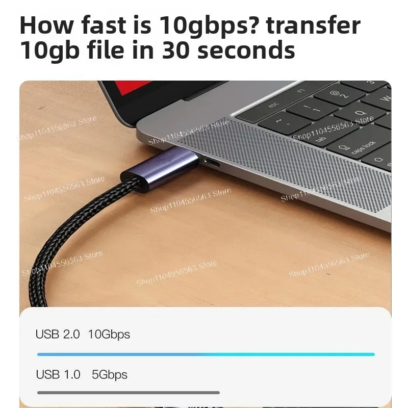 140W Data Cable Type-c Supports PD3.1 Super Fast Charging Braided Cable