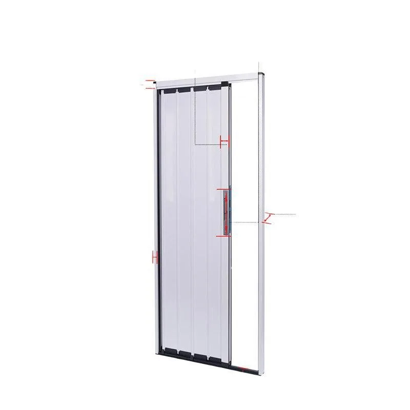 

All aluminum alloy folding sliding door invisible bathroom kitchen shop fireproof air conditioning partition telescopic simple s