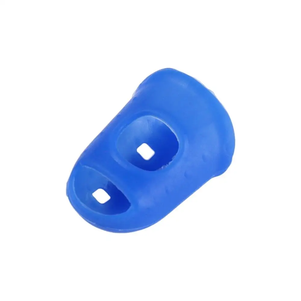 4 pezzi/set protezioni per la punta delle dita per chitarra antiscivolo ditale in gomma protezioni per le dita in silicone tinta unita guanto artigianale fai da te